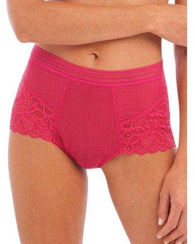 Wacoal 148010 Raffine Full Lace Brief - Red