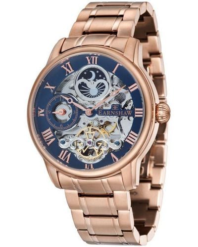 Thomas Earnshaw Longitude Automatic True Copper Watch Es-8006-44 - Blue