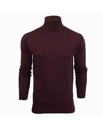 Brave Soul Pullover Roll Neck - Red