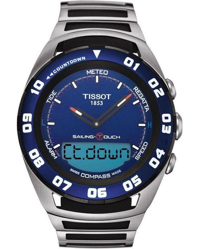 Tissot Sailing Touch Watch T0564202104100 Stainless Steel (Archived) - Blue