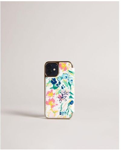 Ted Baker Tila Sketchy Mag Iphone 12 / 12 Pro Mirror Case - White
