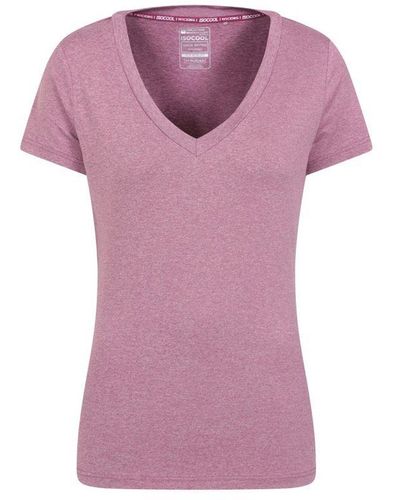 Mountain Warehouse Vitaliteit V Hals T-shirt (roze)