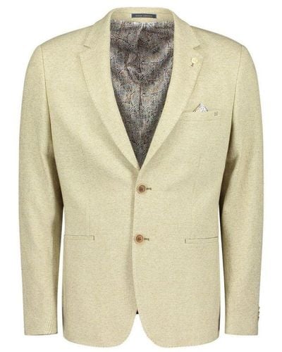 Guide London Textured Smart Blazer - Natural