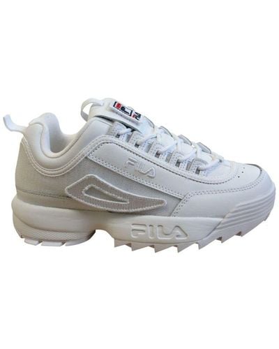 Fila Disruptor Ii Patches Trainers Leather - Grey