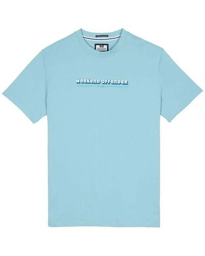 Weekend Offender Baccalieri Ice T-Shirt - Blue
