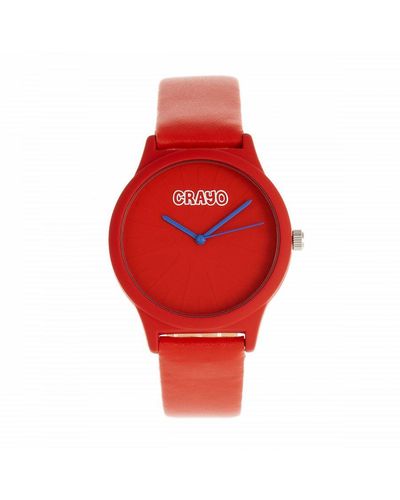 Crayo Splat Unisex Horloge - Rood