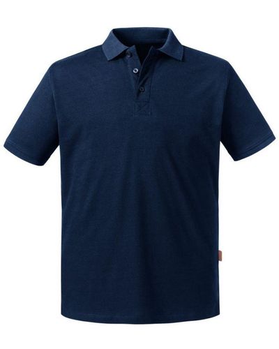 Russell Pure Organic Polo (French) - Blue