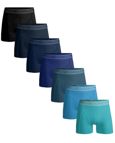 MUCHACHOMALO 7-pack Onderbroeken - Blauw