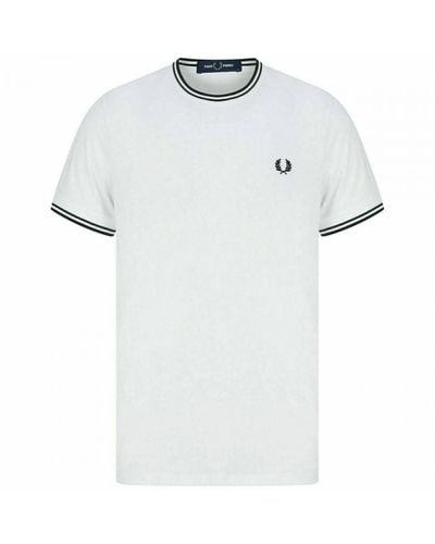 Fred Perry Twin Tipped T-Shirt - White