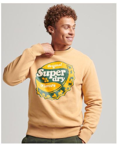 Superdry Cooper Nostalgia Crew Sweatshirt - Yellow