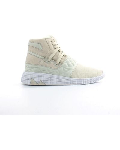 Supra Jagati Synthetic Hi Top Lace Up Trainers 05665 047 - White