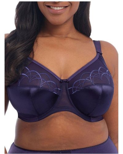 Elomi Cate Bra Side Support Full Cup Underwired Polyamide - Blue