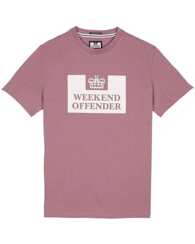 Weekend Offender Prison Dust T-Shirt - Pink