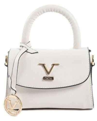 19V69 Italia by Versace Mini Bag Gar10V-S Palmellato Panna Leather (Archived) - White