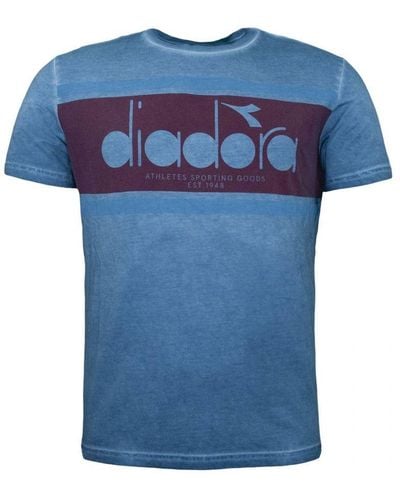 Diadora Logo Blue T-shirt
