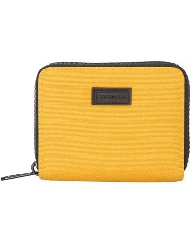 Consigned Selus Chunky Zip Round Wallet - Yellow