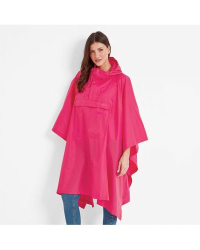 TOG24 Drench Packable Waterproof Poncho Polyamide - Pink