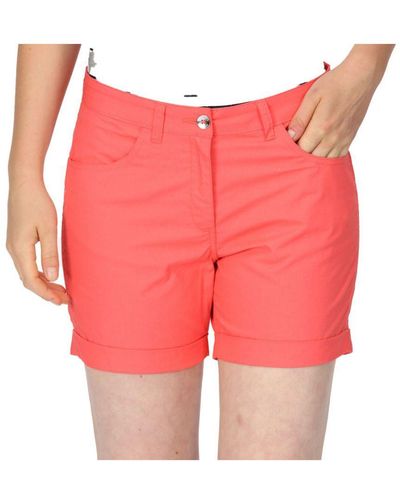 Regatta Pemma Organic Coolweave Cotton Summer Shorts - Pink