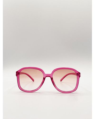 SVNX Ombre Lense Oversized Sunglasses - Pink