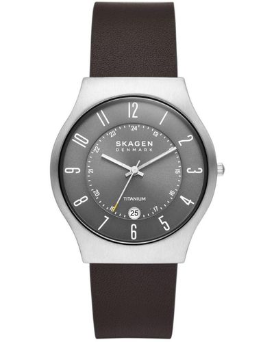 Skagen Sundby Titanium Watch Skw6909 Leather (Archived) - Grey