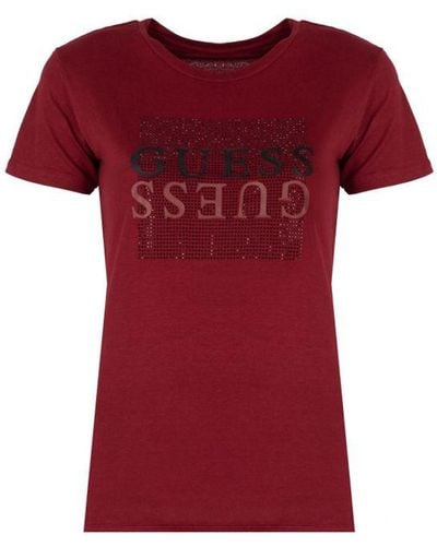 Guess T-shirt Dreda Vrouw Rood