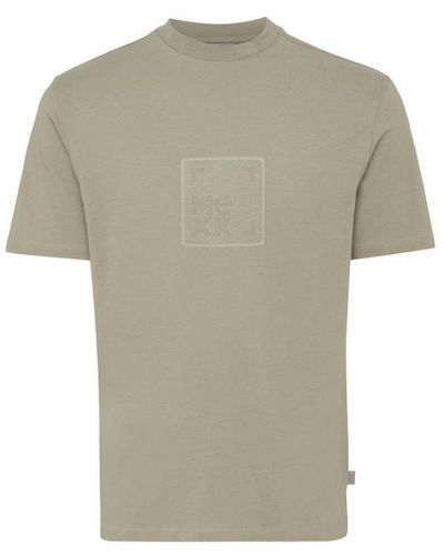 Mexx Regular Fit T-shirt Met Printopdruk Khaki - Grijs