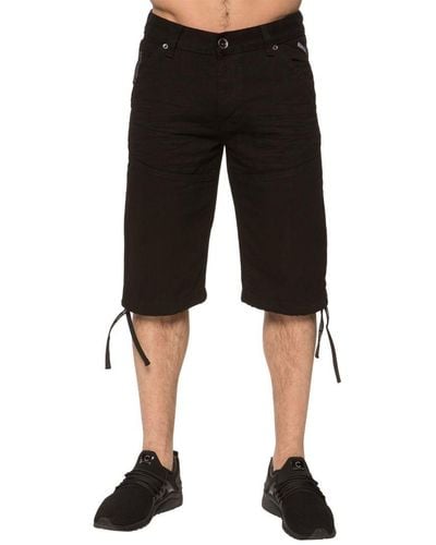 Enzo Casual Designer Shorts - Black