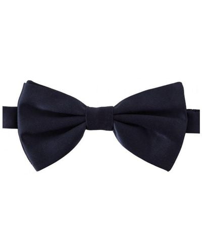Dolce & Gabbana 100% Silk Adjustable Neck Papillon Tie - Blue