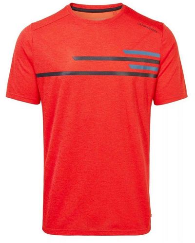 Craghoppers Nosilife Pro T-shirt (lava Rood)