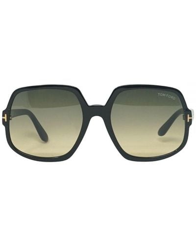 Tom Ford Delphine-02 Ft0992 01B Sunglasses - Green