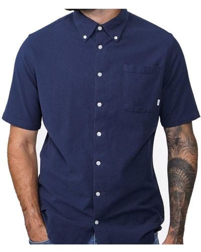 Jack & Jones Slim Fit Short Sleeve Shirt - Blue