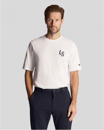 Lyle & Scott Golf Ls Logo T-shirt - White