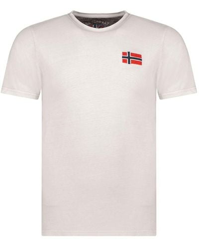 GEOGRAPHICAL NORWAY Jactus-t-shirt Met Korte Mouwen - Wit