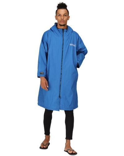 Regatta Adult Waterproof Fleece Lined Robe Jacket - Blue