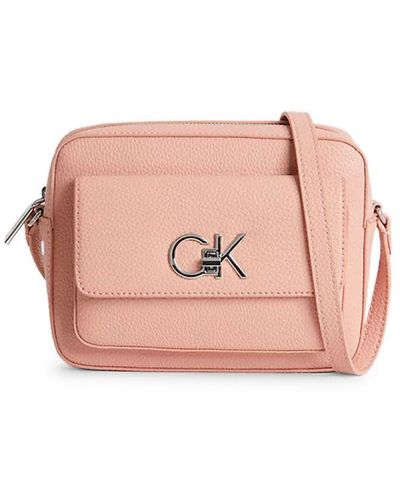 Calvin Klein Adjustable Shoulder Strap Across-body Bag - Pink