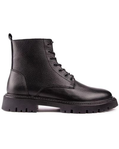 Sole Hebron Lace Up Boots - Black