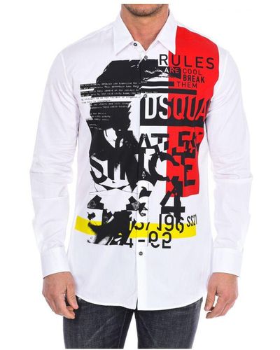 DSquared² Long Sleeve Shirt S71Dm0466-S36275 - White