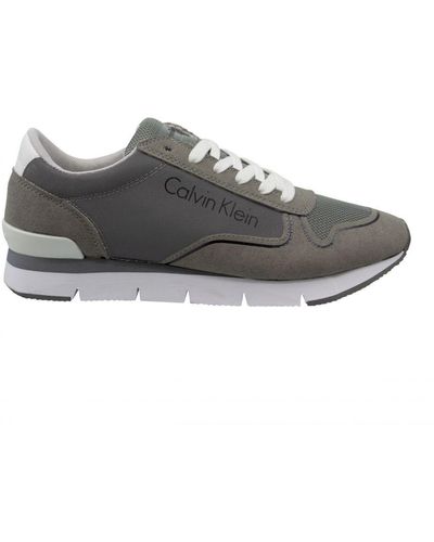 Calvin Klein Jeans Zinah Grey Shoes Textile in Grey | Lyst UK