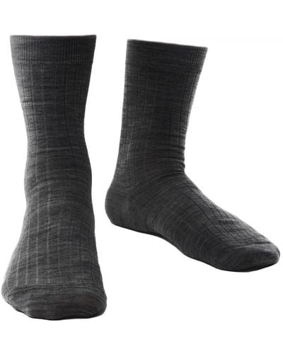 Steve Madden 1 Paar Merino Wol Sokken Met Zachte Boord, Niet-elastische Sokken - Houtskool - Zwart