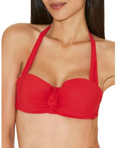 Aubade Er06 Ocean Bow Bandeau Bikini Top - Red