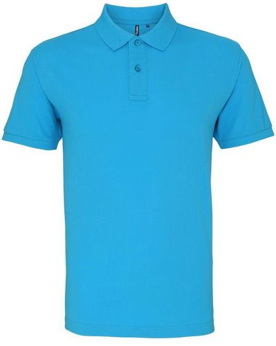Asquith & Fox Poloshirt Met Korte Mouwen (turquoise) - Blauw