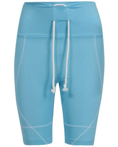 PrettyLittleThing Lycra Fitness Cycling Shorts - Blue