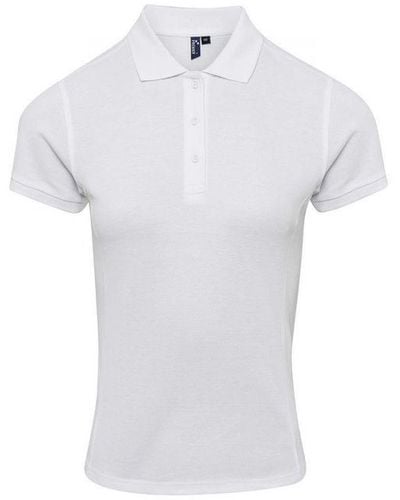 PREMIER Ladies Coolchecker Plus Polo Shirt () - White
