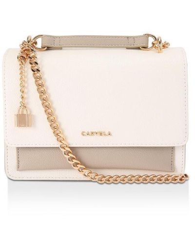 Carvela Kurt Geiger Latte Shoulder Bag - White