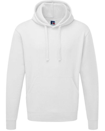 Russell Authentic Hooded Sweatshirt / Hoodie () - White
