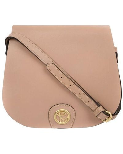 Pure Luxuries 'ambleside' Blush Pink Leather Cross Body Bag - Natural
