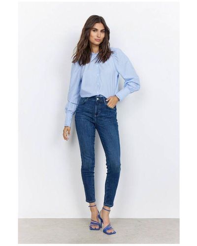 Soya Concept High Waist Slim Fit Jeans Kimberly Patrizia Blauw