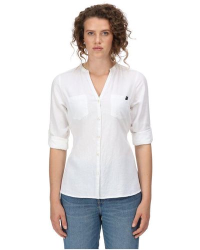 Regatta Ladies Malaya Long-Sleeved Shirt () - White