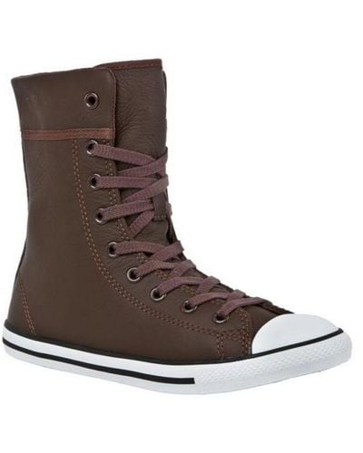 Converse Chuck Taylor All Star Dainty Xhi Plimsolls Leather (Archived) - Brown