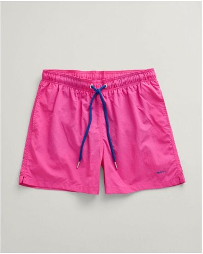 GANT Regular Fit Swim Shorts - Pink